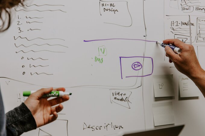 Palnning on a whiteboard